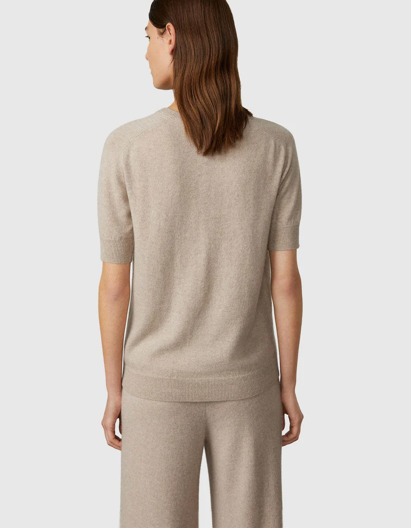 Kurzarm Kaschmir-Pullover Kenza