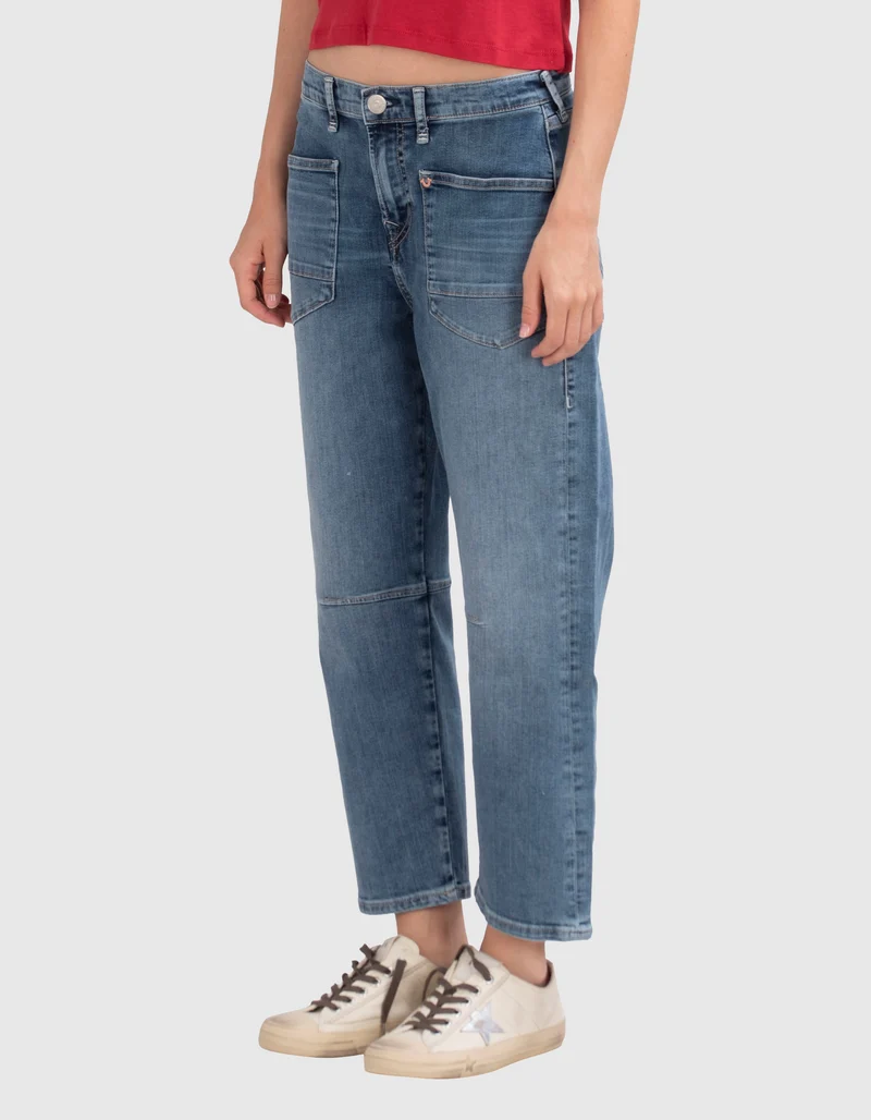 Barrel-Leg Jeans Army Pant Fatigue