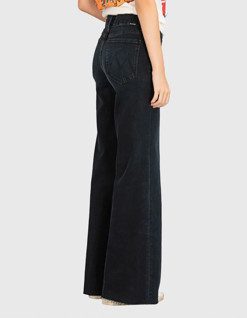 Washed-Out Wide-Leg Jeans