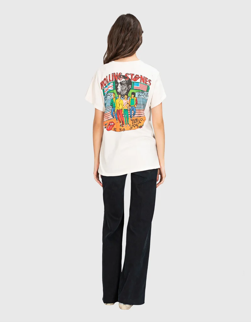 Washed-Out Wide-Leg Jeans