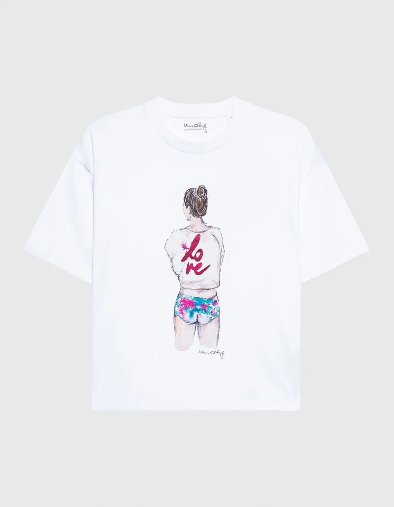 Bedrucktes Limited Edition Boxy T-Shirt