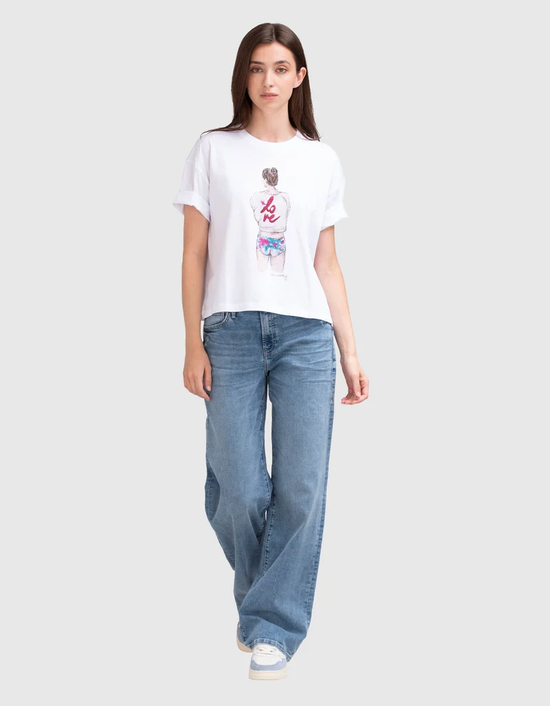 Bedrucktes Limited Edition Boxy T-Shirt