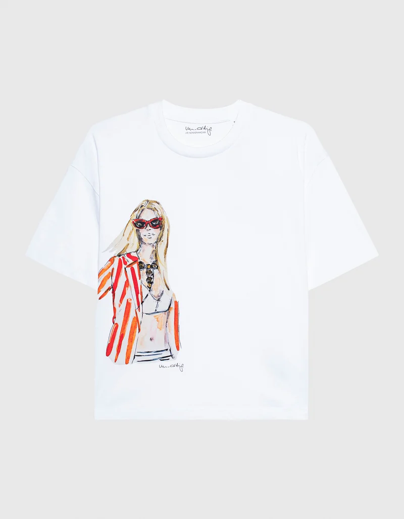 Bedrucktes Limited Edition Boxy-T-Shirt
