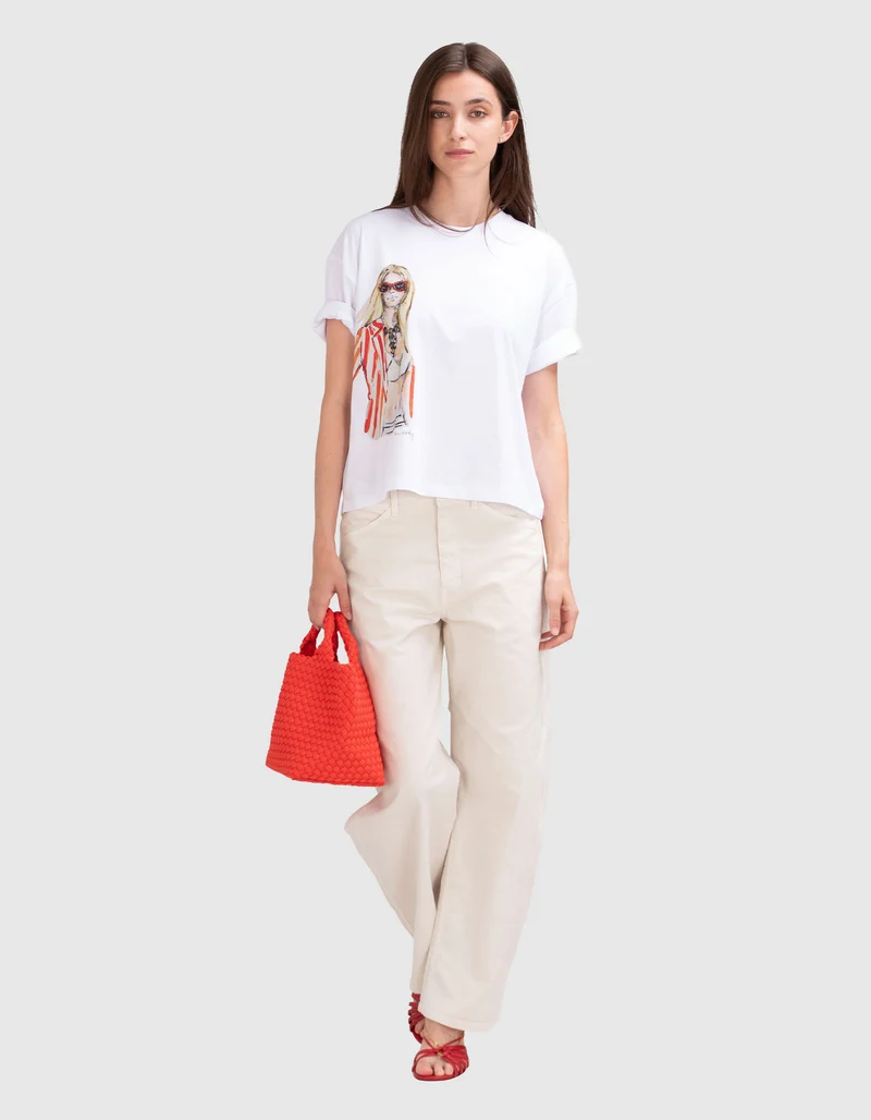 Bedrucktes Limited Edition Boxy-T-Shirt