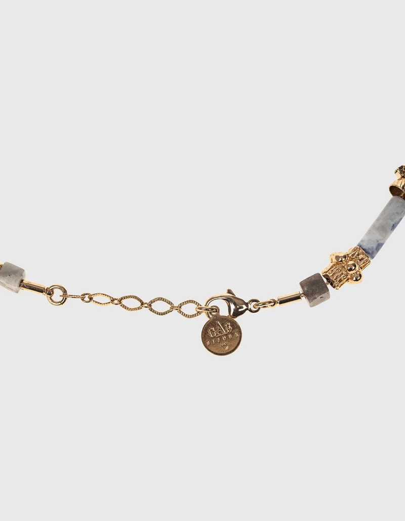 Vergoldete Kette Kali mit Edelsteinen