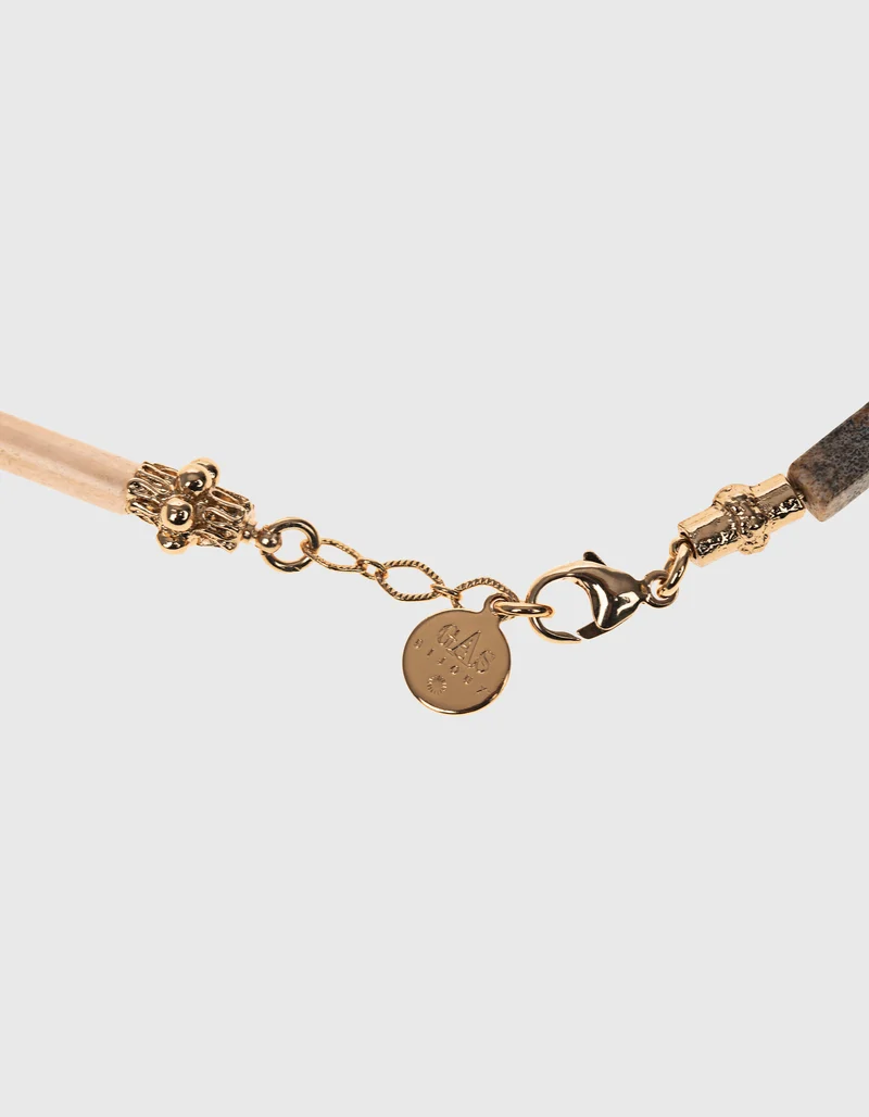 Vergoldete Kette Kali mit Edelsteinen