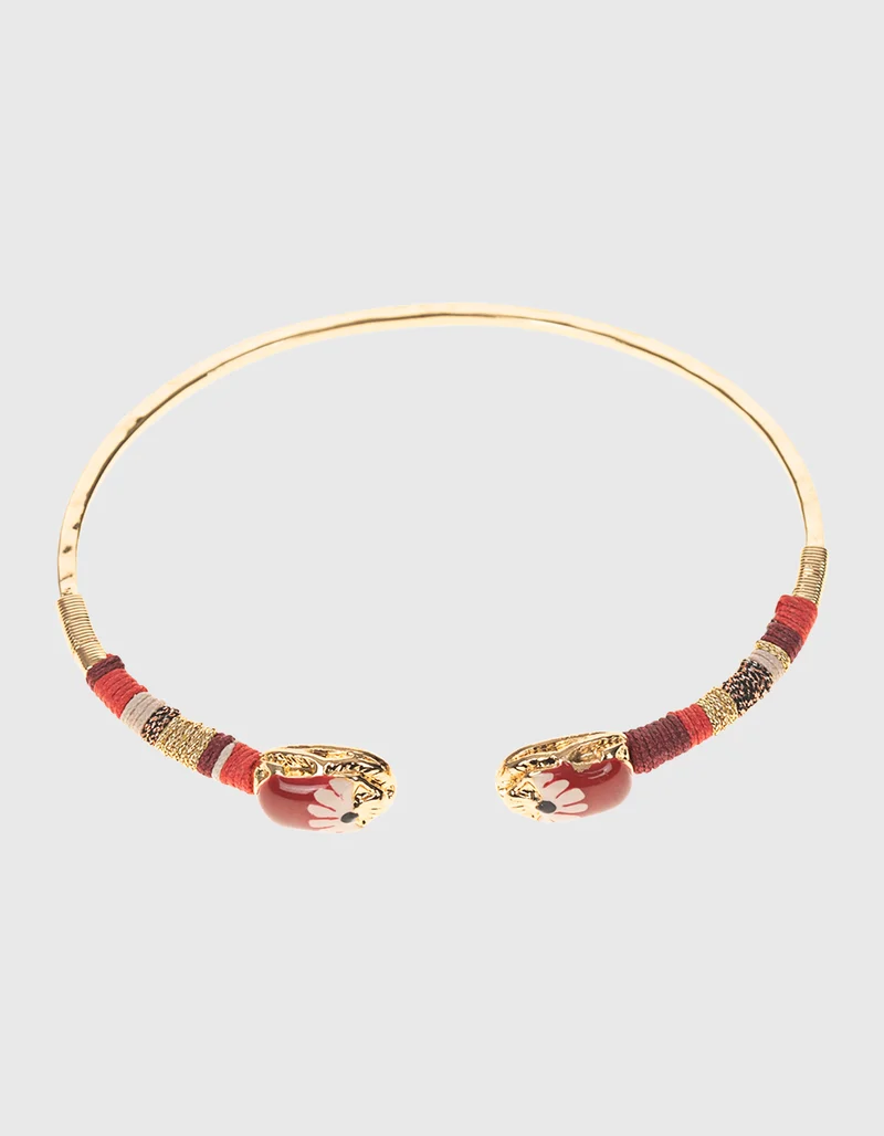 Vergoldetes Armband Duality mit Edelsteinen