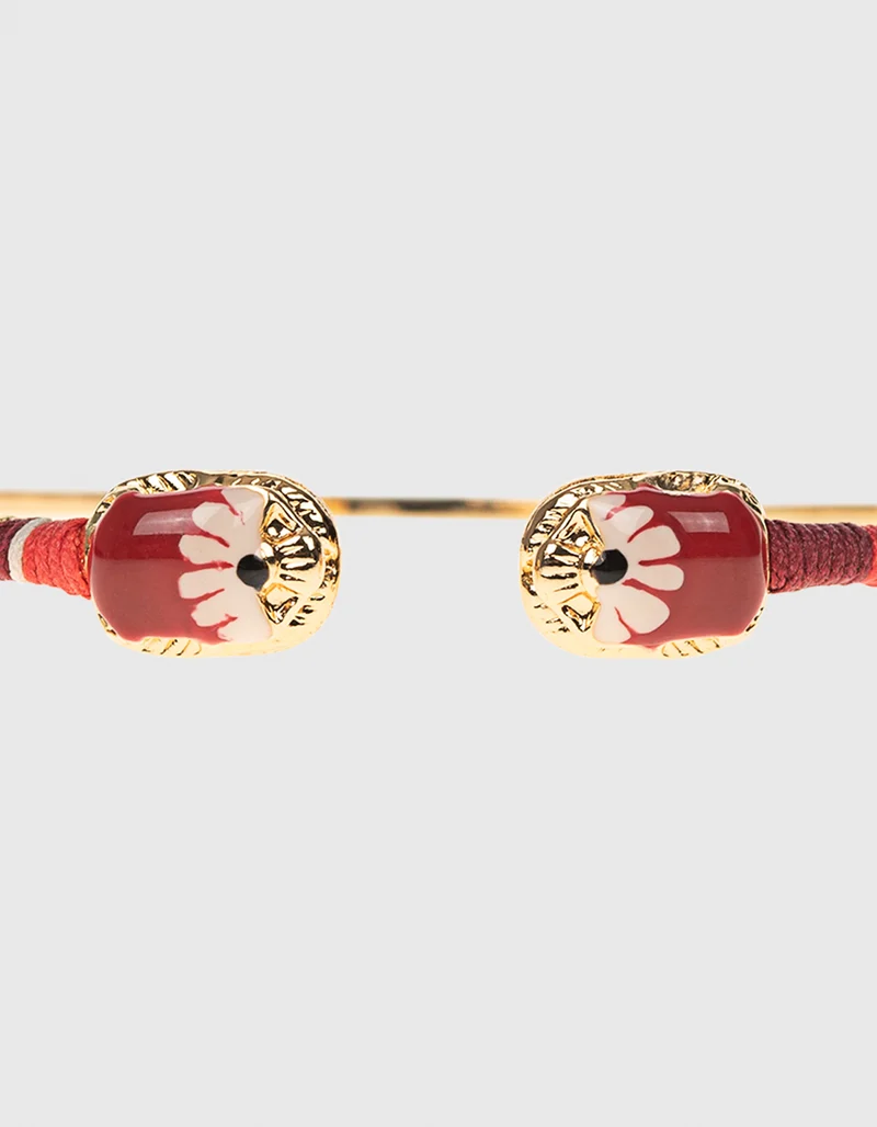 Vergoldetes Armband Duality mit Edelsteinen