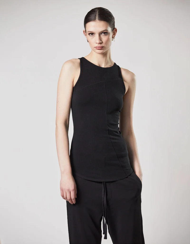 Tanktop mit Ziernähten