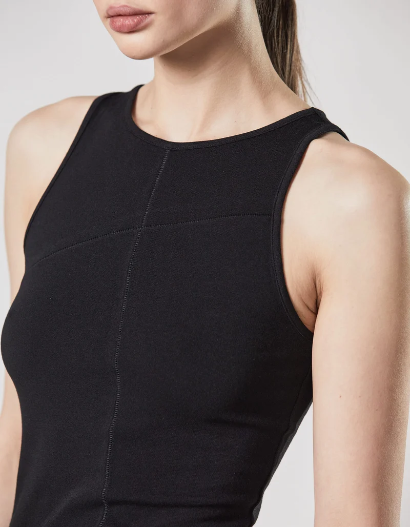 Tanktop mit Ziernähten