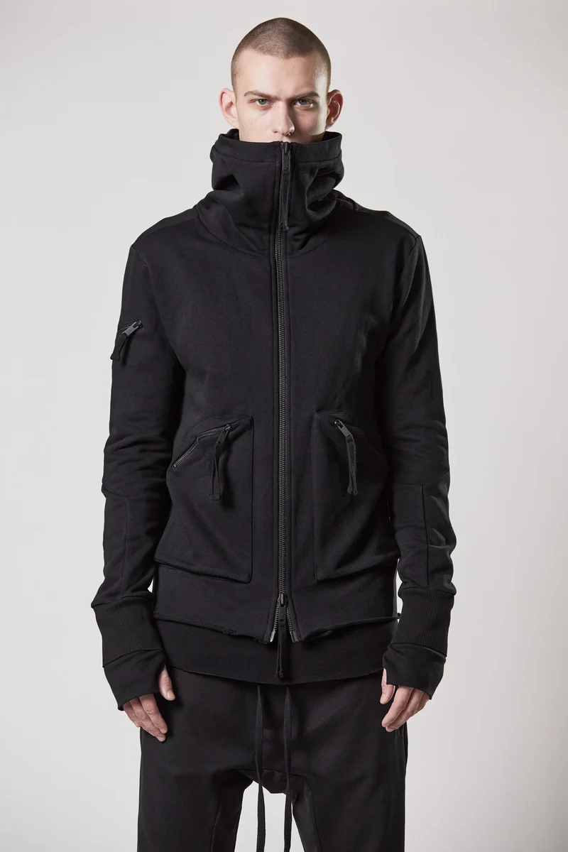 Long-Fit Zipper-Hoodie