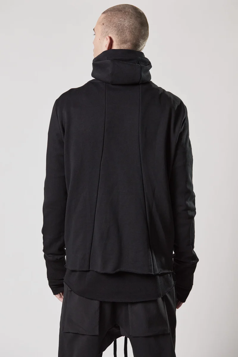 Long-Fit Zipper-Hoodie
