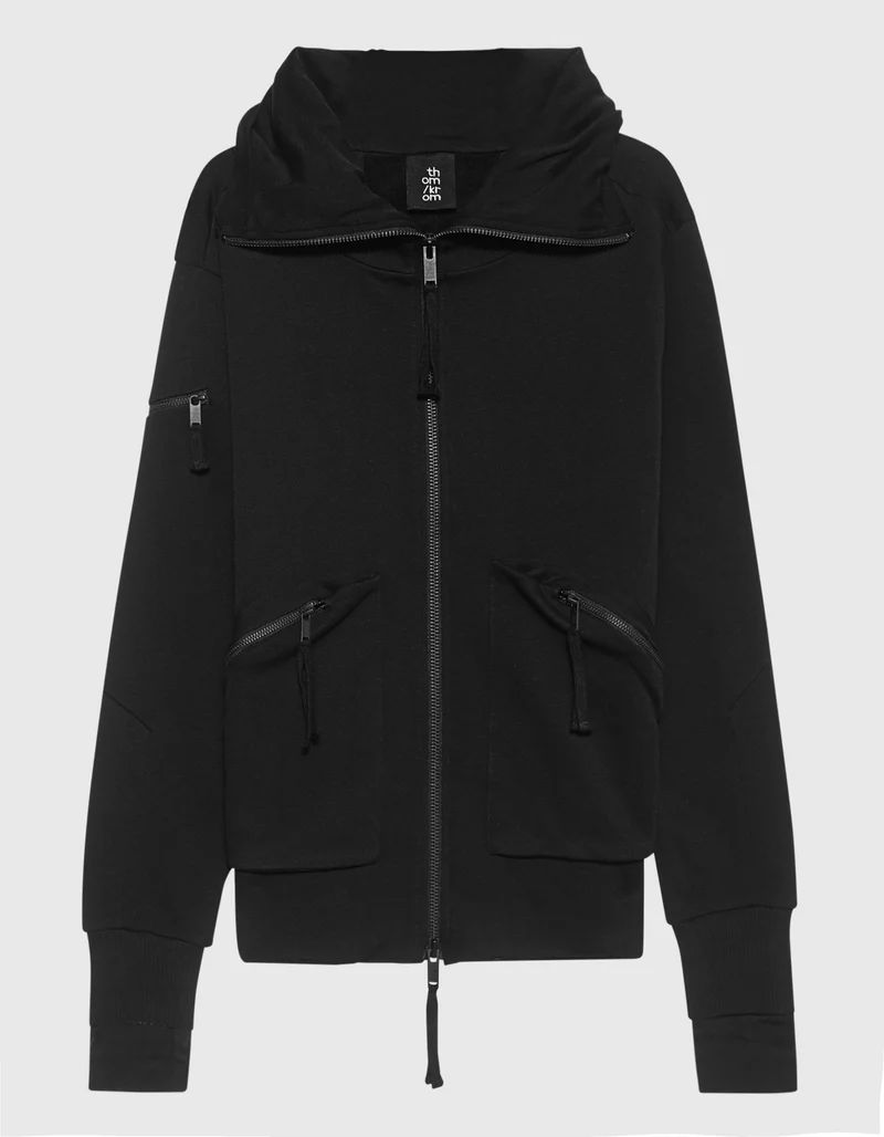 Long-Fit Zipper-Hoodie