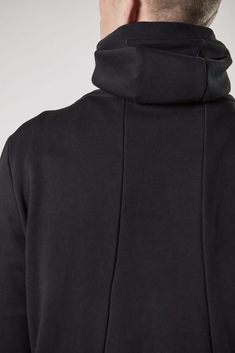 Long-Fit Zipper-Hoodie