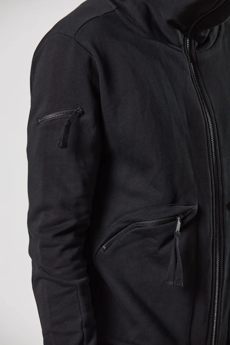 Long-Fit Zipper-Hoodie