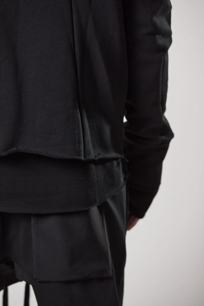 Long-Fit Zipper-Hoodie
