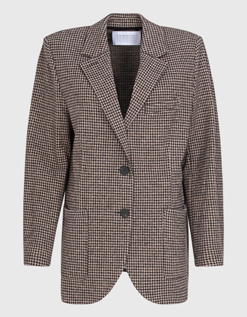 Gemusterter Woll-Mix Blazer