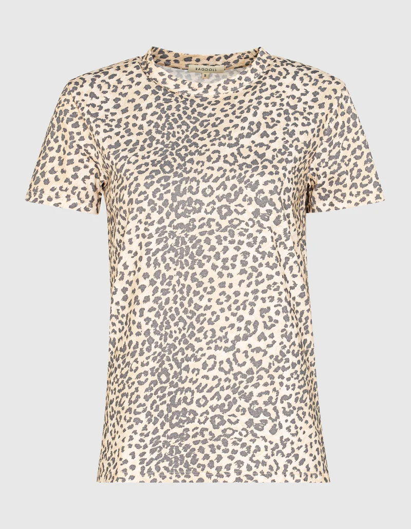 Gemustertes T-Shirt im Destroyed-Look