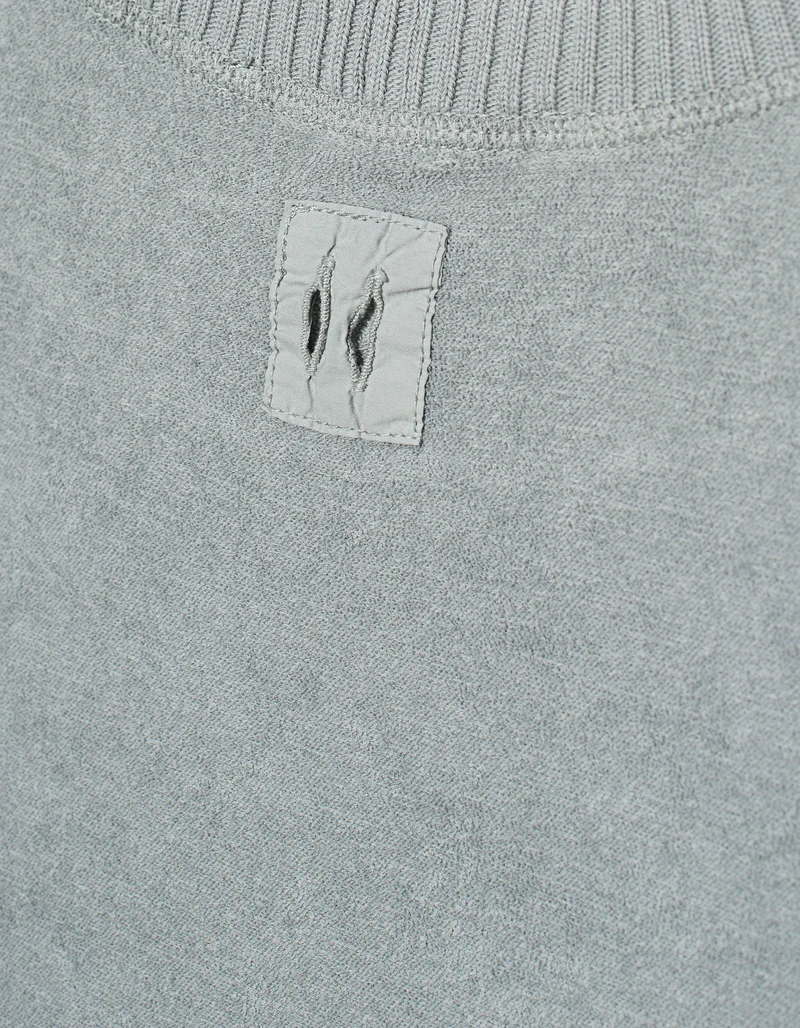 Frottee Baumwoll T-Shirt bou15le