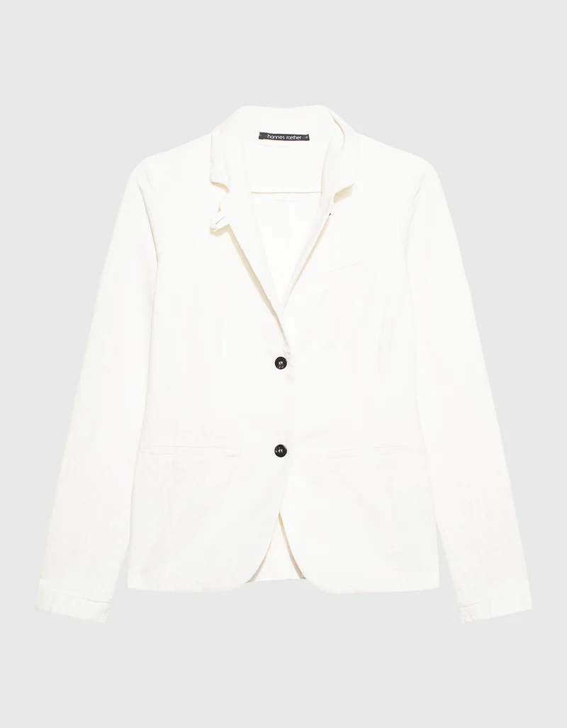 Baumwoll-Leinen-Mix Blazer ja22y