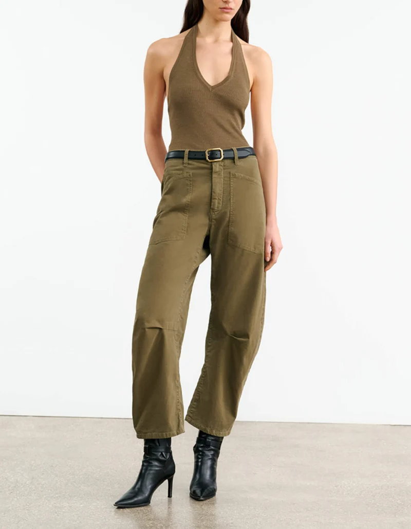 Mid-Rise Barrel-Leg Hose Shon