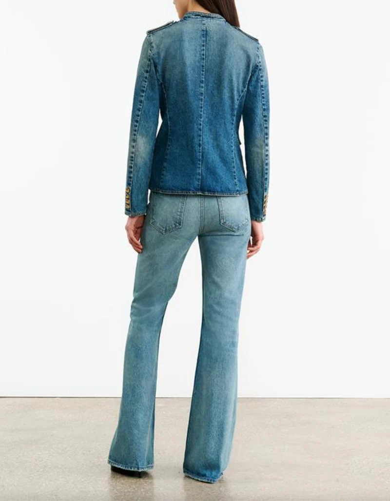 Jeansjacke Geraldine im Military-Stil