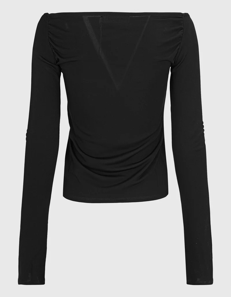 Off Shoulder Viskose-Longsleeve