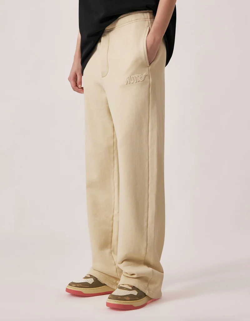 Straight-Leg Jogginghose Ease mit Label-Stickerei