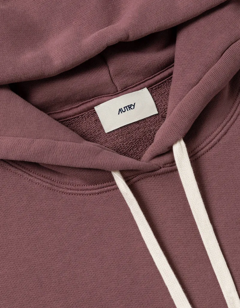 Washed-Out Hoodie mit Label-Stickerei