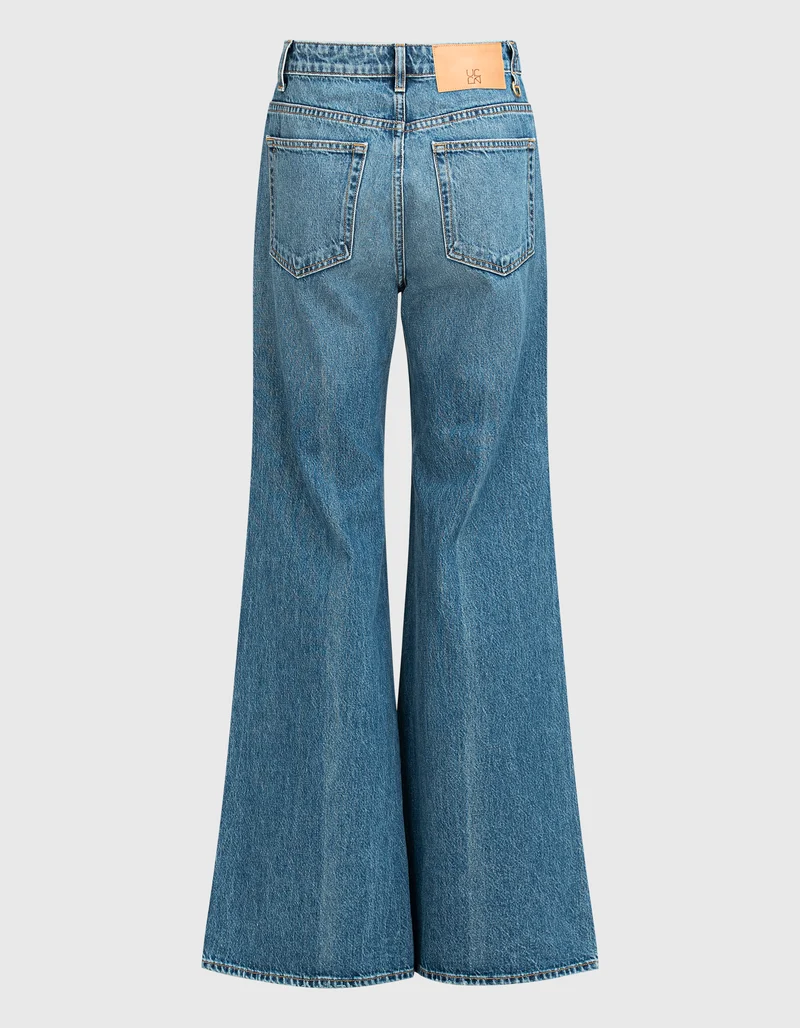 Washed-Out Wide-Leg Jeans Gwynne