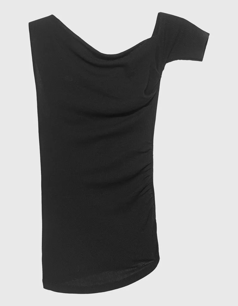 Asymmetrisches Top mit Raffung