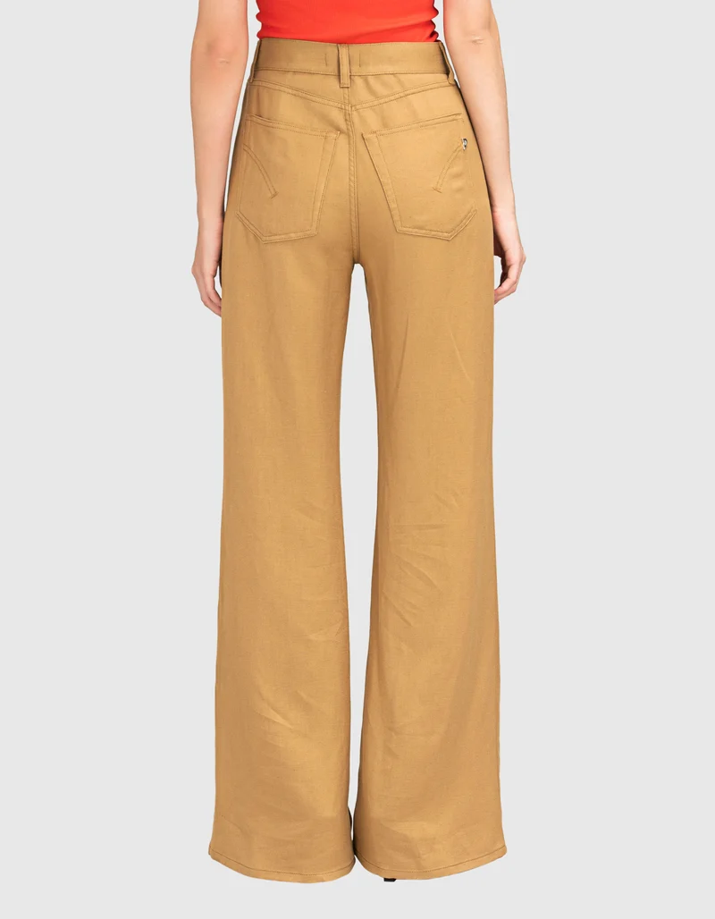 Wide-Leg Hose Amber
