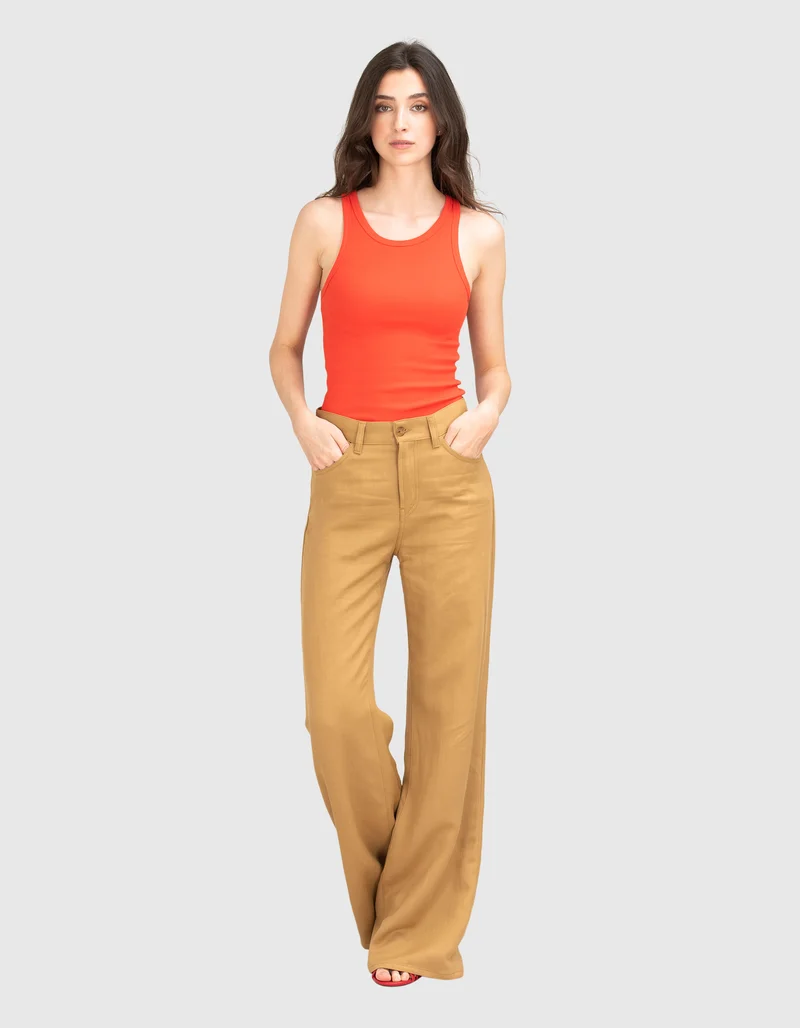 Wide-Leg Hose Amber