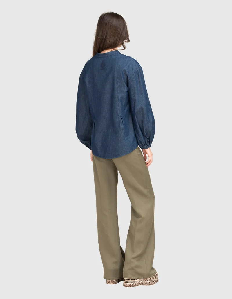 Wide-Leg Hose Amber