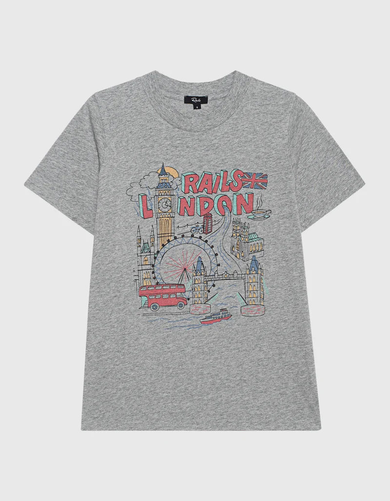 Bedrucktes T-Shirt mit Rundhalsausschnitt