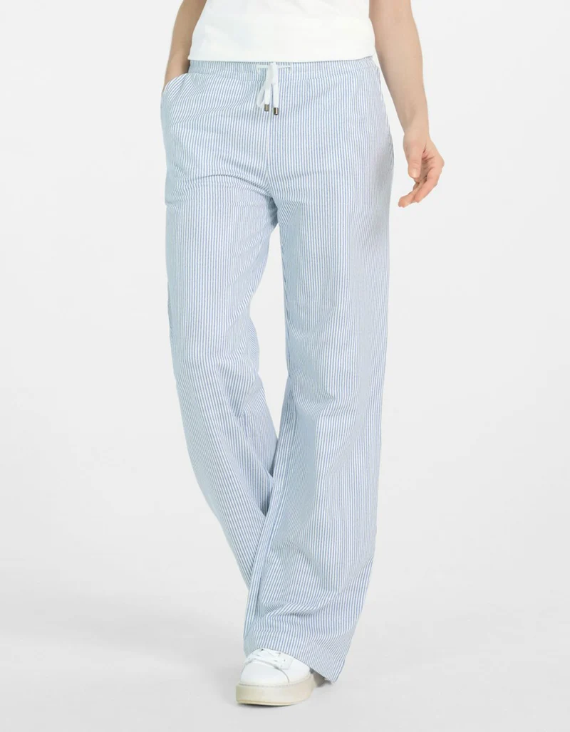 Gestreifte Wide-Leg Hose Marisa