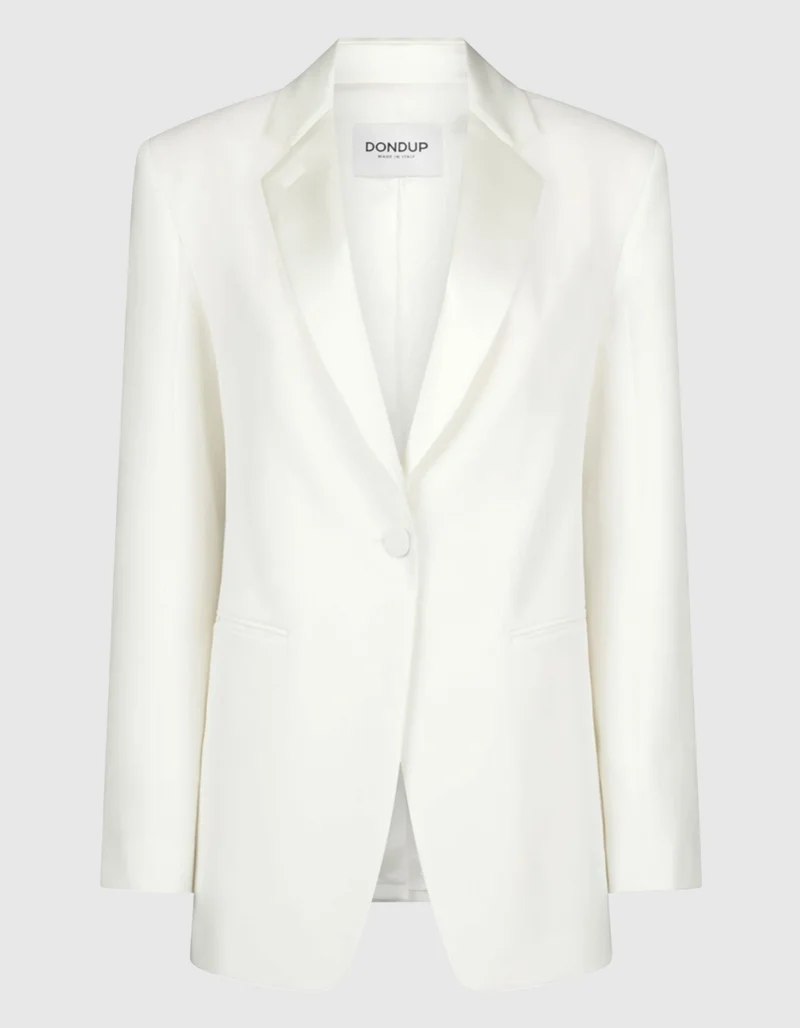 Einreihiger Blazer mit Satin-Revers