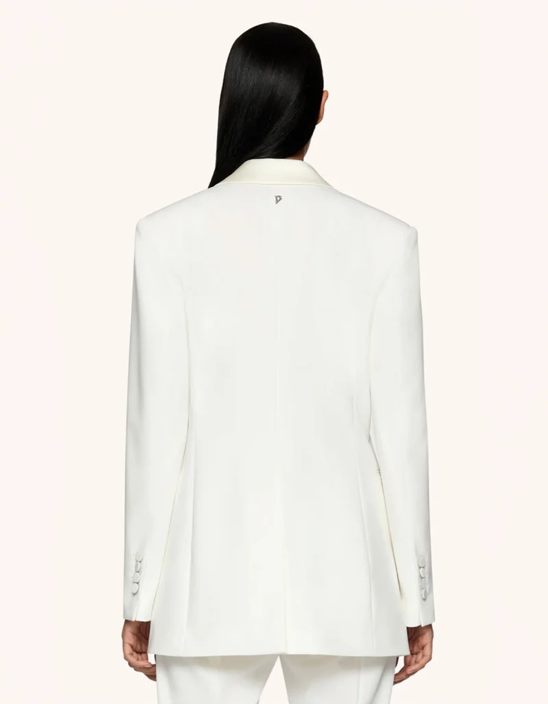 Einreihiger Blazer mit Satin-Revers