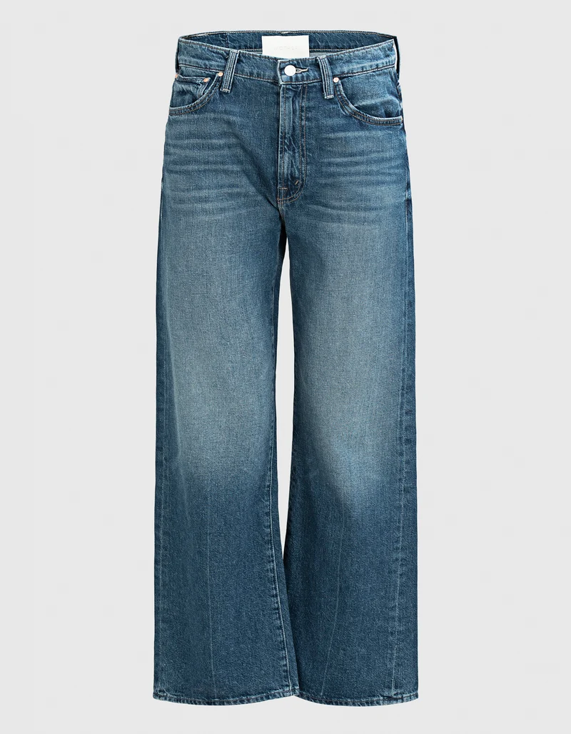 Washed-Out Wide-Leg Jeans