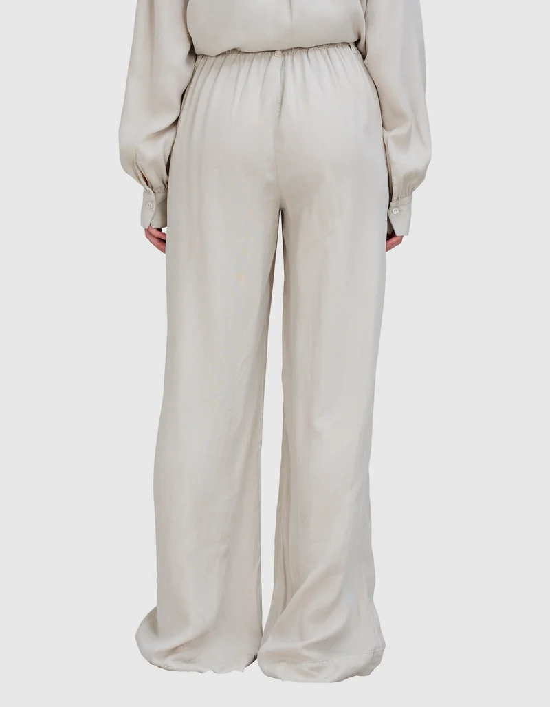 Wide-Leg Hose mit elastischem Bund