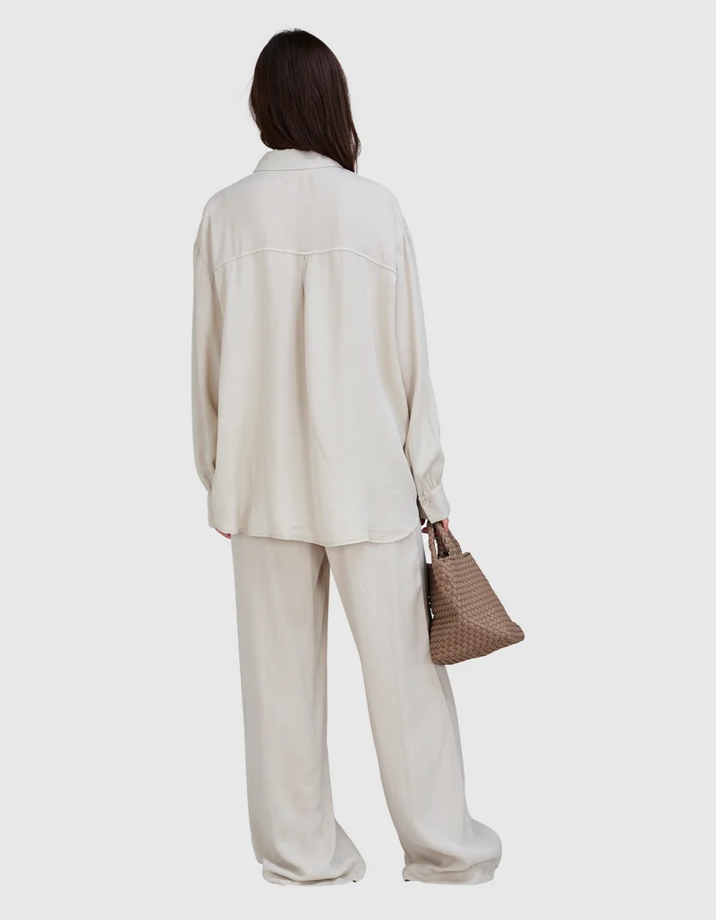 Wide-Leg Hose mit elastischem Bund
