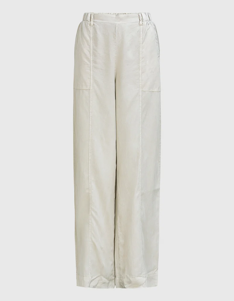 Wide-Leg Hose mit elastischem Bund