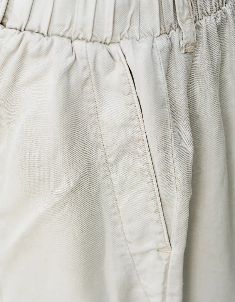 Wide-Leg Hose mit elastischem Bund
