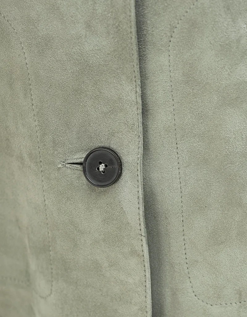 Veloursleder-Jacke Emy mit Eingrifftaschen