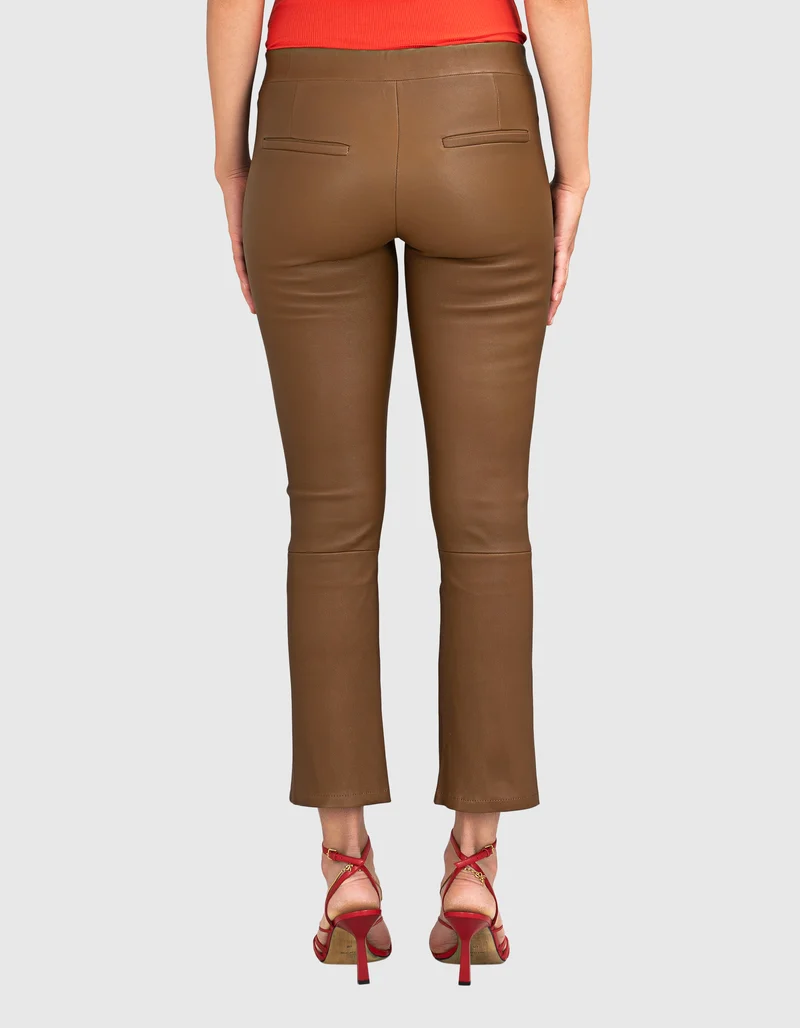 Kick-Flare Lammleder-Hose Lively