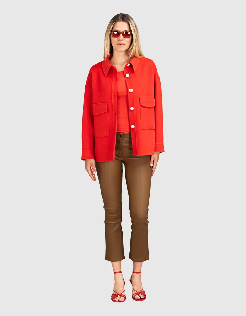 Kick-Flare Lammleder-Hose Lively