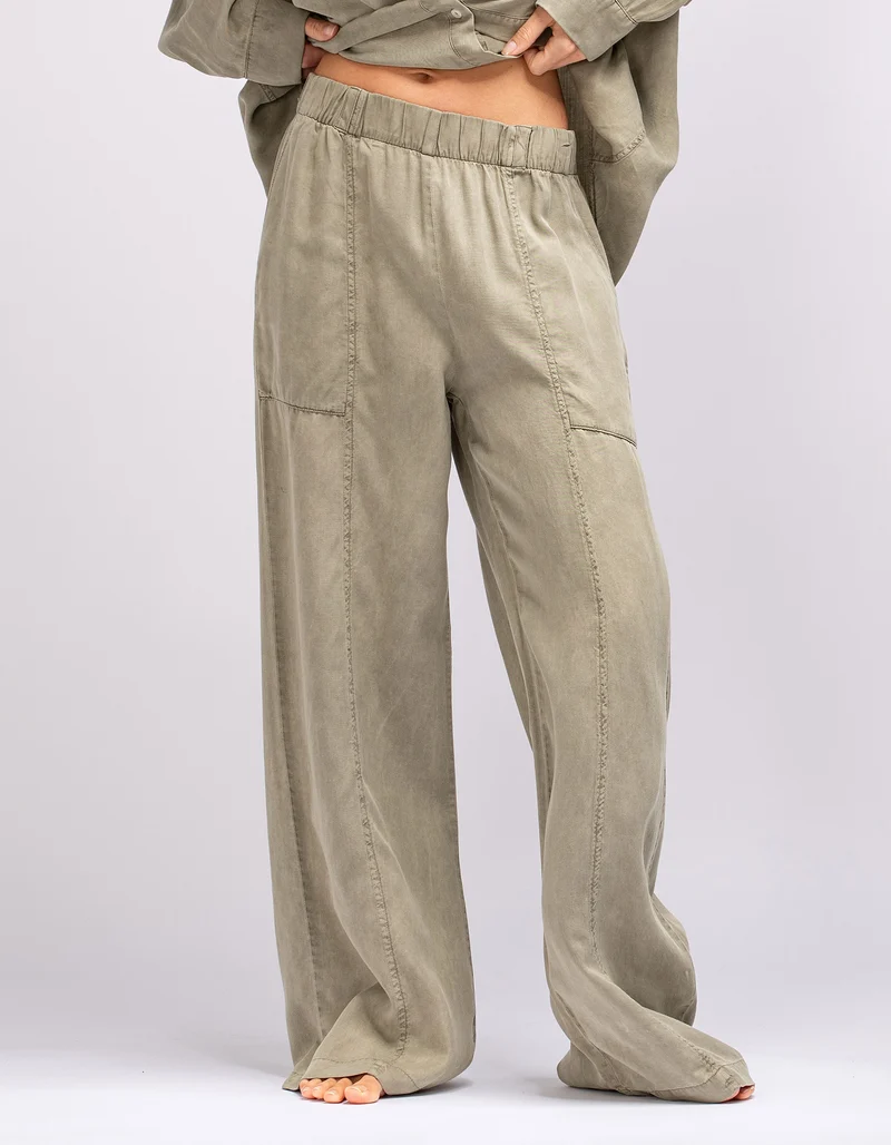 Wide-Leg Hose mit elastischem Bund