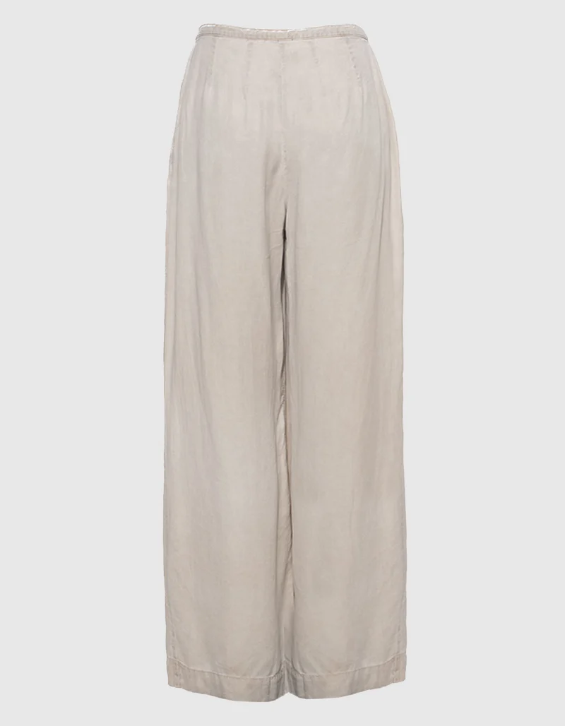 Wide-Leg Bundfaltenhose