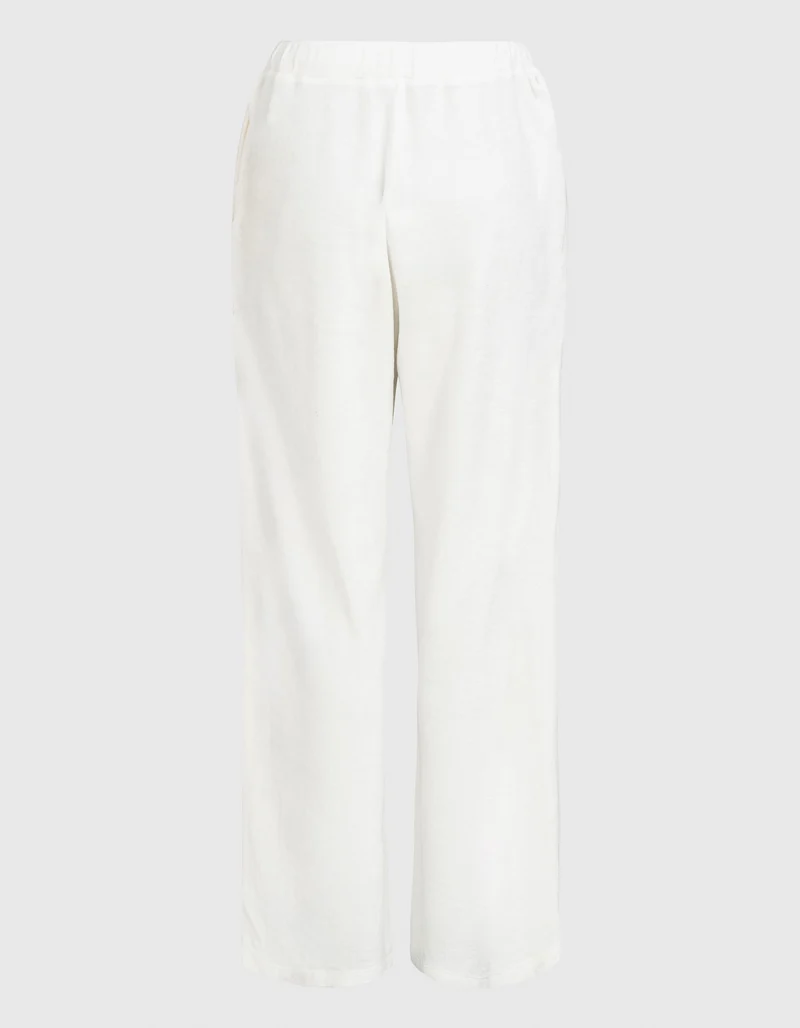 Wide-Leg Frottee Hose
