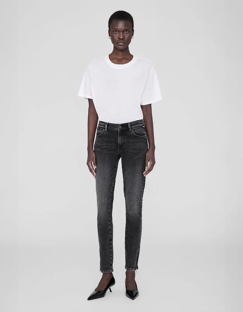 Skinny-Fit Jeans mit Zipper-Details Jax